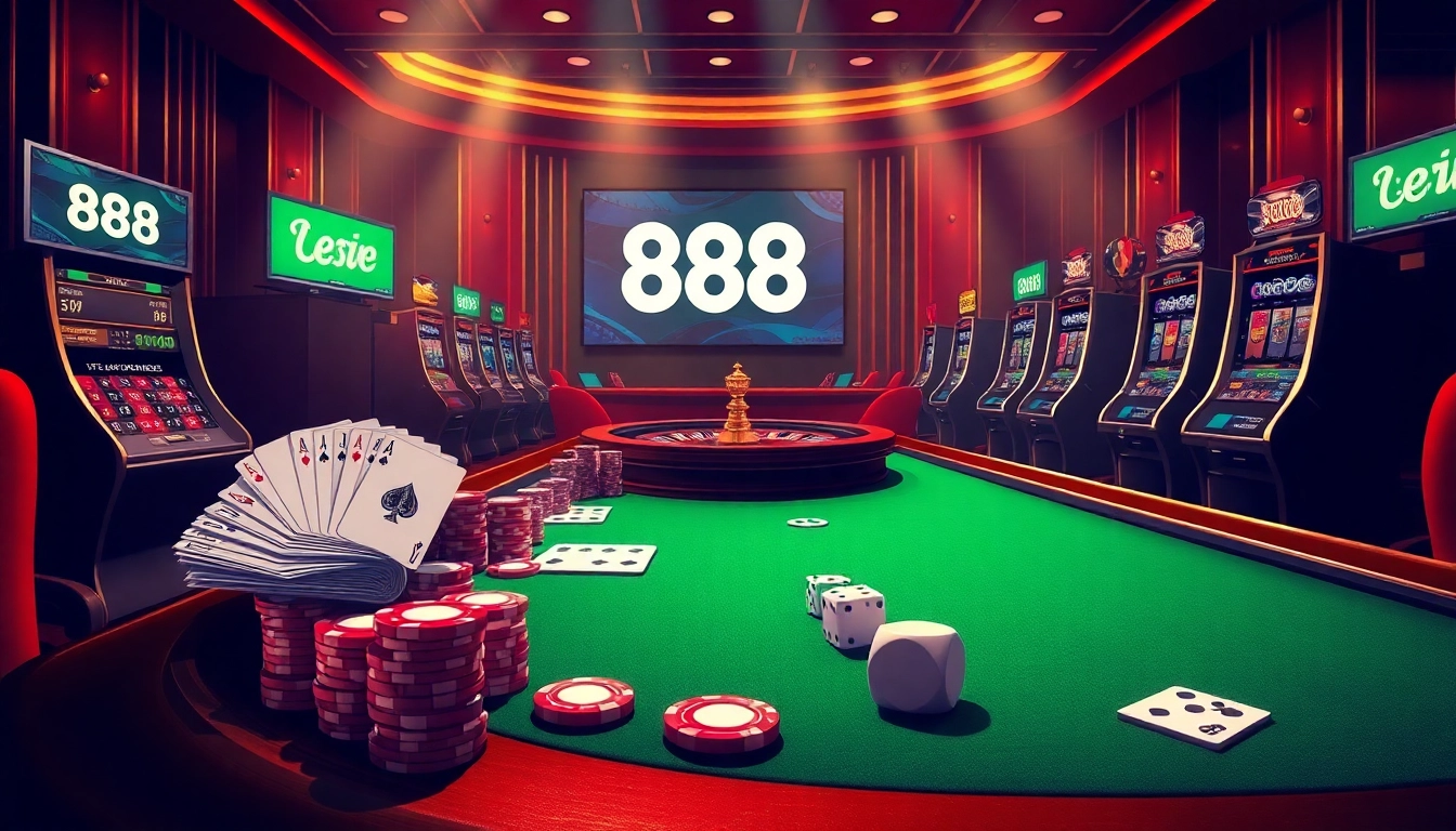 Experience thrilling gambling at 888new casino with vibrant tables and exciting games.