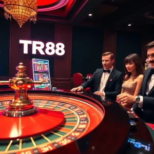 Experience the thrill of TR88 at a luxurious casino roulette table.