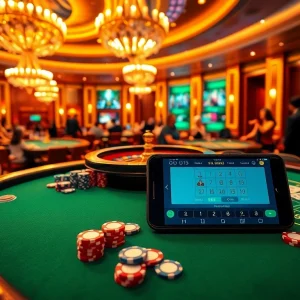 Experience the thrill of gambling at uu88 with vibrant casino visuals showcasing roulette and cards.
