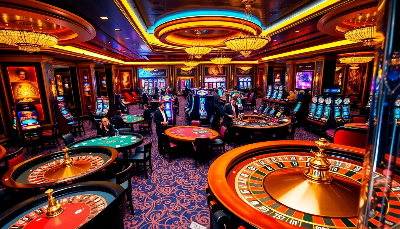 Người chơi tại https://luck8.com tham gia trải nghiệm các trò chơi casino đầy kịch tính với bàn chơi đầy màu sắc và máy đánh bạc.