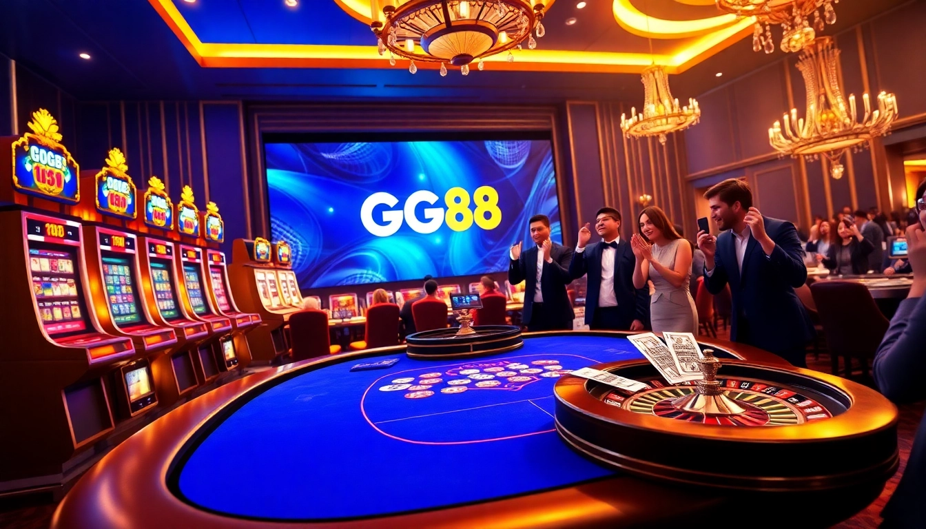 Experience high-stakes poker action at https://gg88.co.com/ with vibrant casino elements and players.