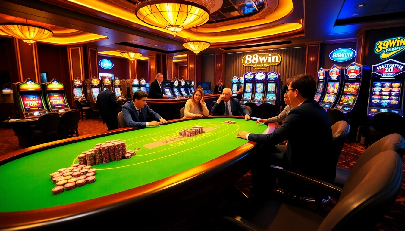Experience the thrills of 98win.com with its lively casino gaming atmosphere and vibrant poker tables.