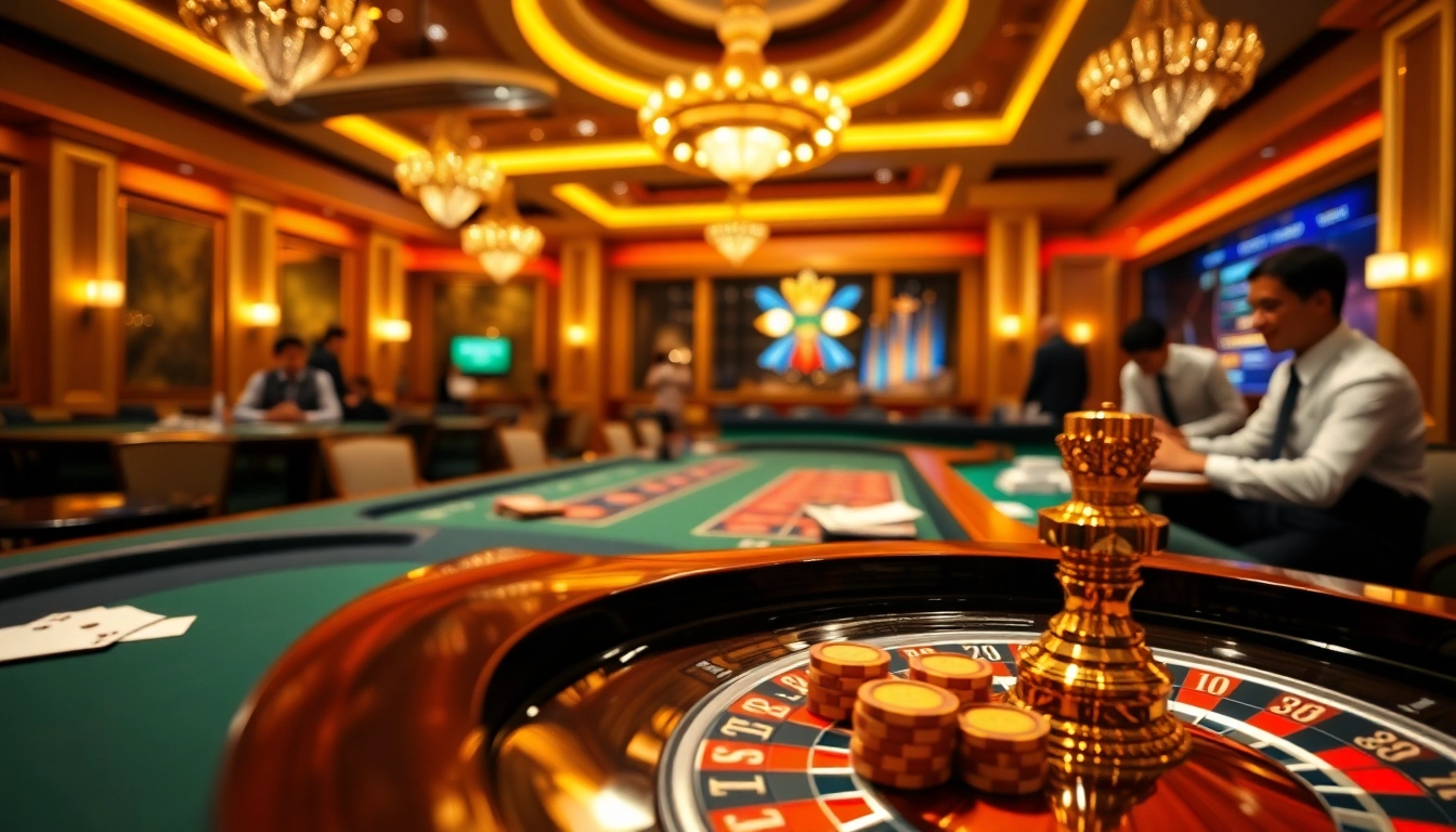 Experience the thrill of gambling at trang chủ PS99 with vibrant roulette and poker action.