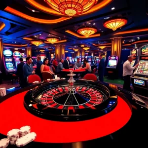 Experience thrilling bets at GG88 casino with exciting roulette and lively players.