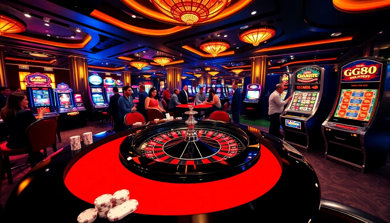 Experience thrilling bets at GG88 casino with exciting roulette and lively players.