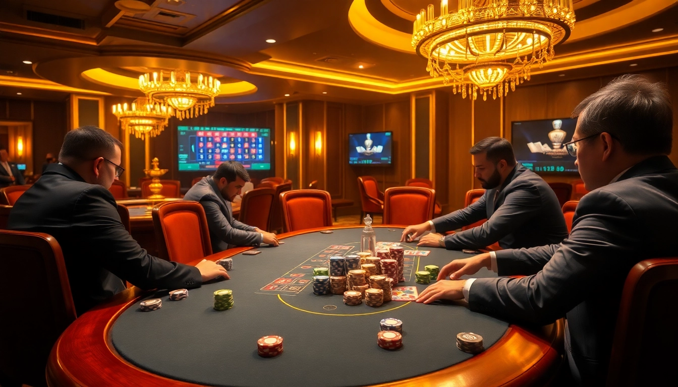 Experience the thrill of gambling and strategy at https://tylebongdatructuyen.org/ with luxurious poker and roulette tables.