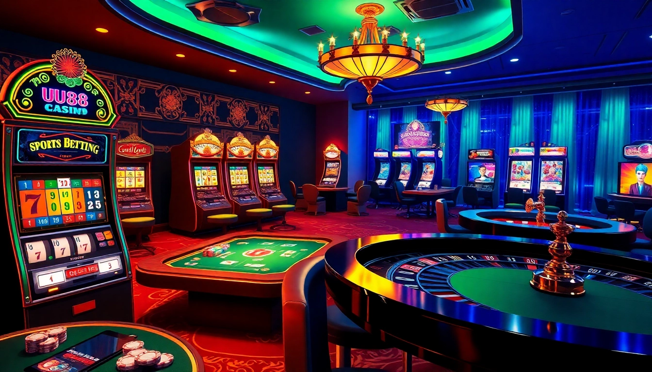 Experience the thrill of online gaming at uu88.com with vibrant tables and luxurious casino games.
