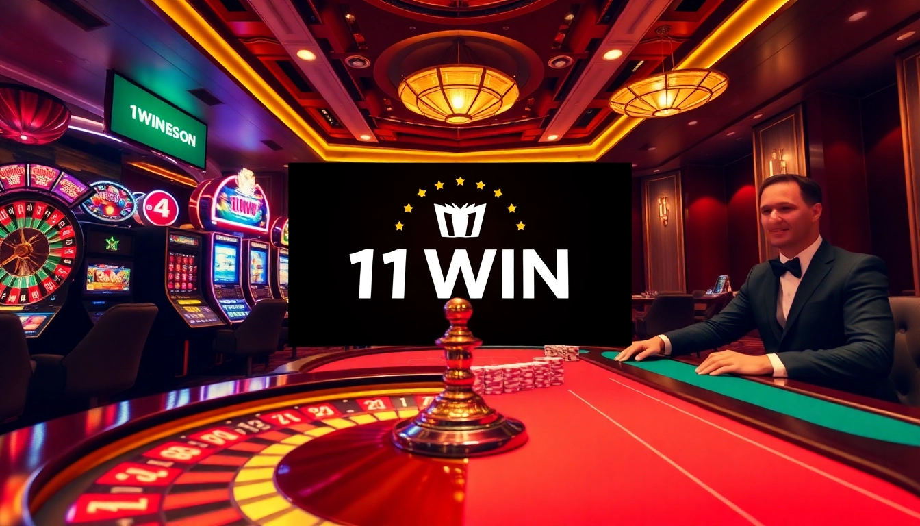 Engage in thrilling online gambling at https://11win.vc/ with vibrant casino elements like roulette and poker chips.