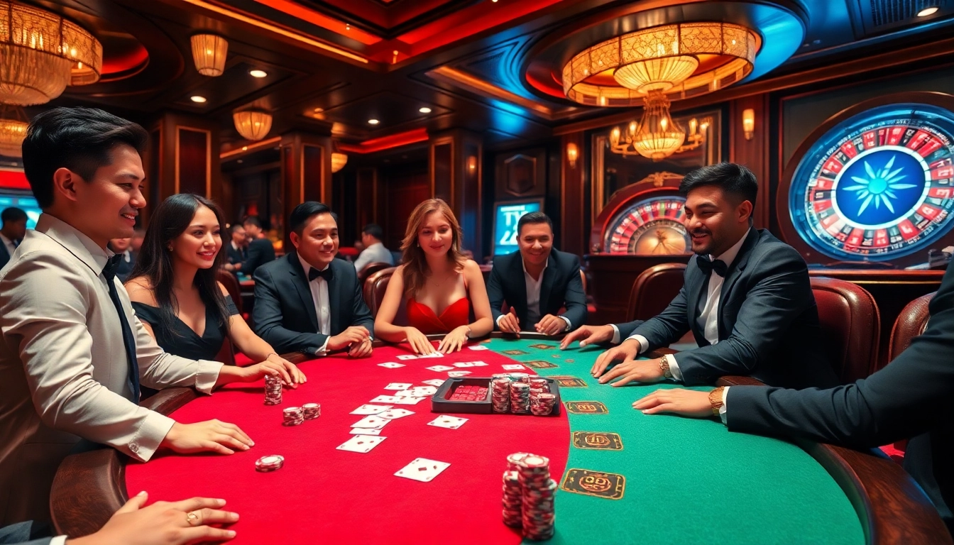 Exciting casino gaming at trang chủ mn66 with roulette, poker, and vibrant chips.
